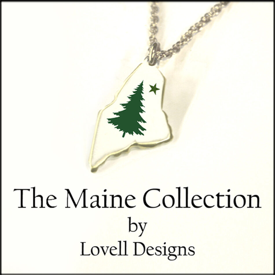Our newest creation, The Maine Collection, offers an array of bright and colorful pendants and earrings that beautifully capture the essence of the state of Maine.
